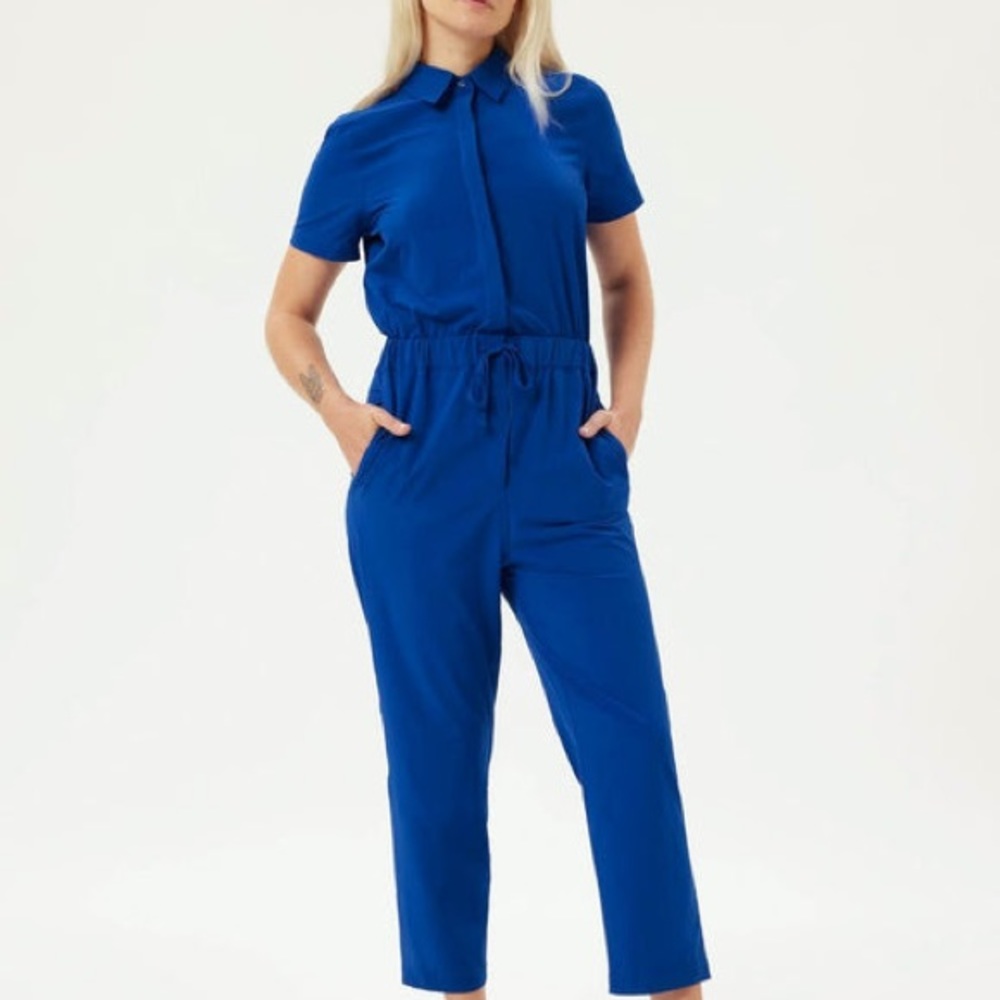 NWOT Girlfriend Collective Varsity Stretch Jumpsuit szM